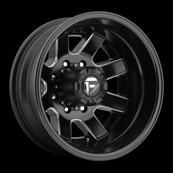 17X6.5 Fuel D538 Maverick Matte Black Milled 8X200 ET-140 wheel/rim
