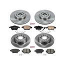 PowerStop OE Stock Replacement Low-Dust Ceramic Brake Pad and Rotor Kit