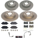 PowerStop Genuine Geomet Coated Rotor and Low-Dust Ceramic Brake Pad Kit
