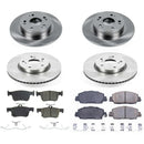 PowerStop OE Stock Replacement Low-Dust Ceramic Brake Pad and Rotor Kit