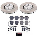 PowerStop Semi-Coated Rotor and Low-Dust Ceramic Brake Pad Kit
