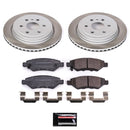 PowerStop Semi-Coated Rotor and Low-Dust Ceramic Brake Pad Kit