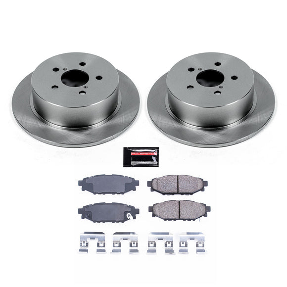 PowerStop OE Stock Replacement Low-Dust Ceramic Brake Pad and Rotor Kit