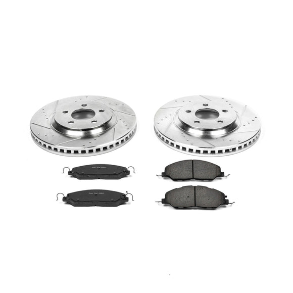 PowerStop Z23 Daily Driver Carbon-Fiber Ceramic Brake Pad and Drilled & Slotted