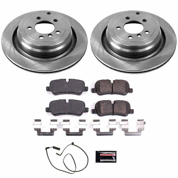 PowerStop OE Stock Replacement Low-Dust Ceramic Brake Pad and Rotor Kit