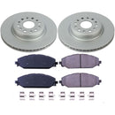 PowerStop Genuine Geomet Coated Rotor and Low-Dust Ceramic Brake Pad Kit