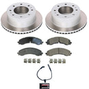 PowerStop Semi-Coated Rotor and Low-Dust Ceramic Brake Pad Kit