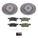 PowerStop Semi-Coated Rotor and Low-Dust Ceramic Brake Pad Kit