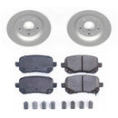 PowerStop Genuine Geomet Coated Rotor and Low-Dust Ceramic Brake Pad Kit