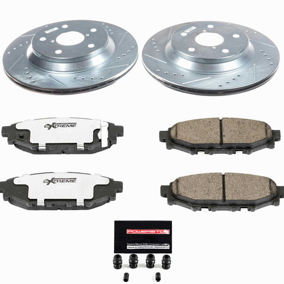 Z26 Street Performance Ceramic Brake Pad and Drilled & Slotted Rotor Kit