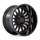 22x12 Fuel Off-Road D796 Arc Matte Black with Gloss Black Lip 6x135 ET-44 Wheel