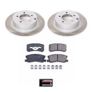 PowerStop Semi-Coated Rotor and Low-Dust Ceramic Brake Pad Kit