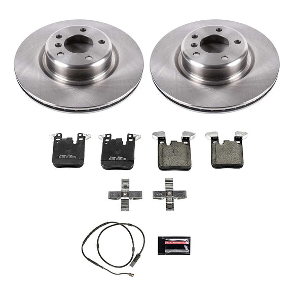 PowerStop OE Stock Replacement Low-Dust Ceramic Brake Pad and Rotor Kit