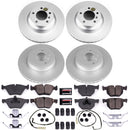 PowerStop Genuine Geomet Coated Rotor and Carbon-Fiber Ceramic Brake Pad Kit