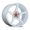 18X10.5 Motegi MR159 Battle V Matsuri White Pearl 5x120 ET35 Wheel Rim