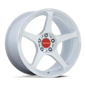 18X10.5 Motegi MR159 Battle V Matsuri White Pearl 5x120 ET35 Wheel Rim