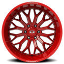 Vision 402 Riot Red Tint Milled Spoke 22X12 6x5.5 6x139.7 ET-51 Wheel/Rim