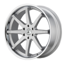 20X9 Asanti Black Reverb Brushed Silver Chrome Lip 6x135 ABL32-29063430