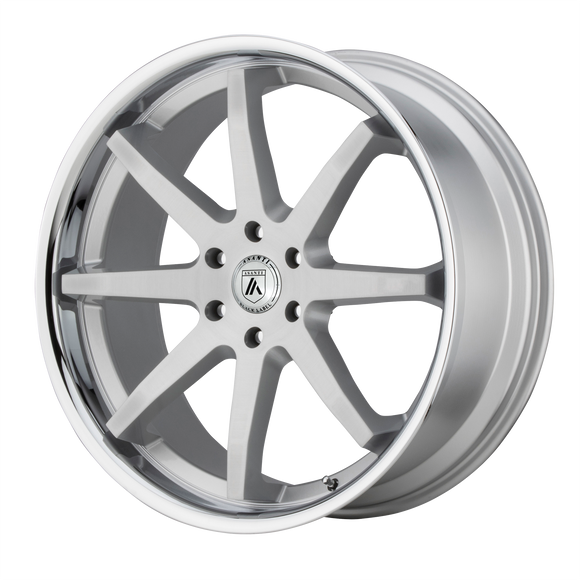 20X9 Asanti Black Reverb Brushed Silver Chrome Lip 6x135 ABL32-29063430