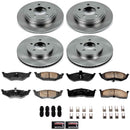 PowerStop OE Stock Replacement Low-Dust Ceramic Brake Pad and Rotor Kit