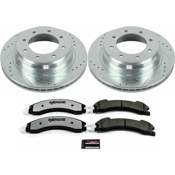 PowerStop Z36 Carbon-Fiber Ceramic Brake Pad with Drilled and Slotted Rotor Kit
