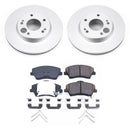 PowerStop Genuine Geomet Coated Rotor and Low-Dust Ceramic Brake Pad Kit