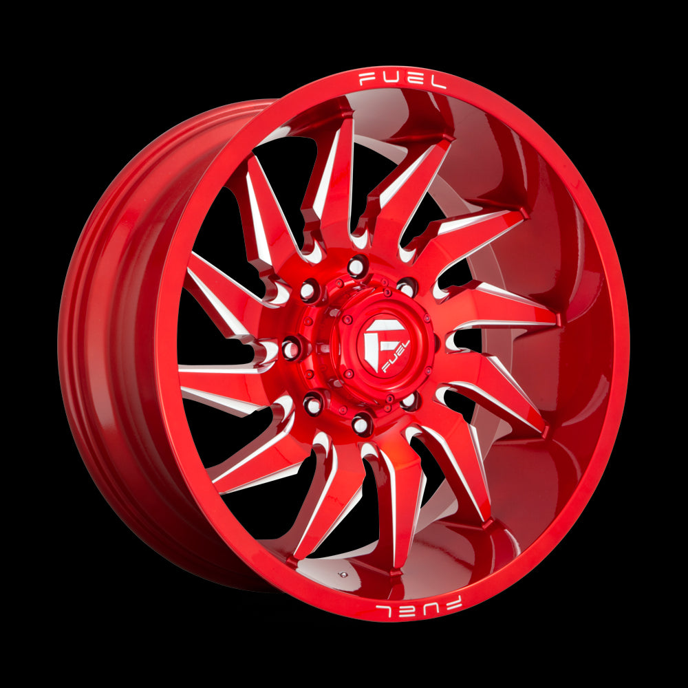 24X12 Fuel D745 Saber Candy Red Milled 5X127 ET-44 wheel/rim