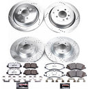 PowerStop Z36 Carbon-Fiber Ceramic Brake Pad with Drilled and Slotted Rotor Kit