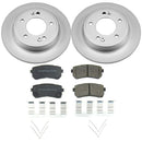 PowerStop Genuine Geomet Coated Rotor and Low-Dust Ceramic Brake Pad Kit
