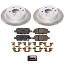 PowerStop Semi-Coated Rotor and Low-Dust Ceramic Brake Pad Kit