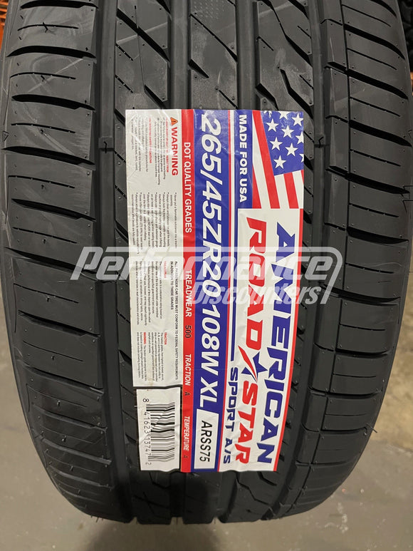 265/45ZR20 American Roadstar Sport A/S 108W BSW SL 265 45 20 2654520