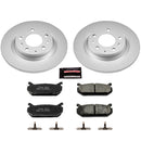 PowerStop Genuine Geomet Coated Rotor and Low-Dust Ceramic Brake Pad Kit