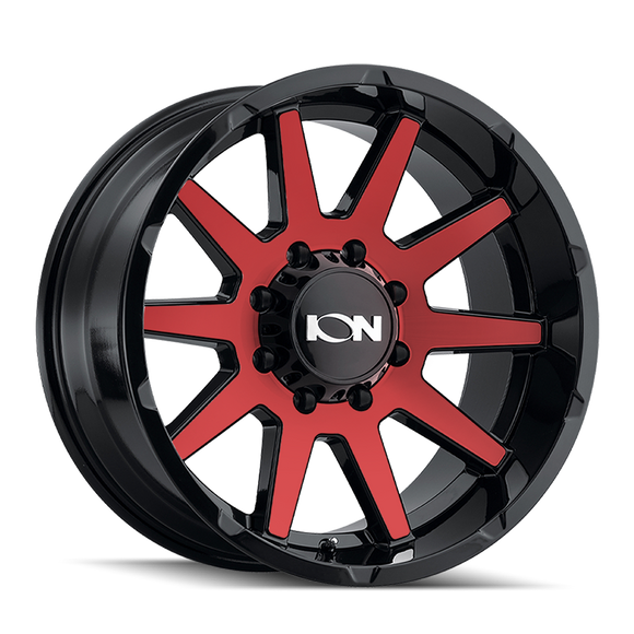 18x9 ION 143 Gloss Black/Red Machined 6x139.7 ET0 wheel/rim