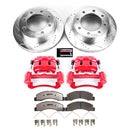 PowerStop Z36 Truck and SUV Ceramic Brake Pad, Drilled & Slotted Rotor, and Cali