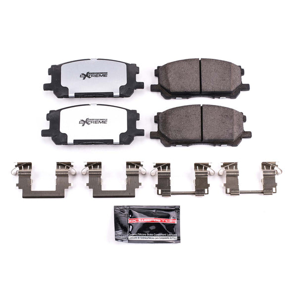 PowerStop Z36 Truck And Tow Carbon-Fiber Ceramic Brake Pads With Hardware