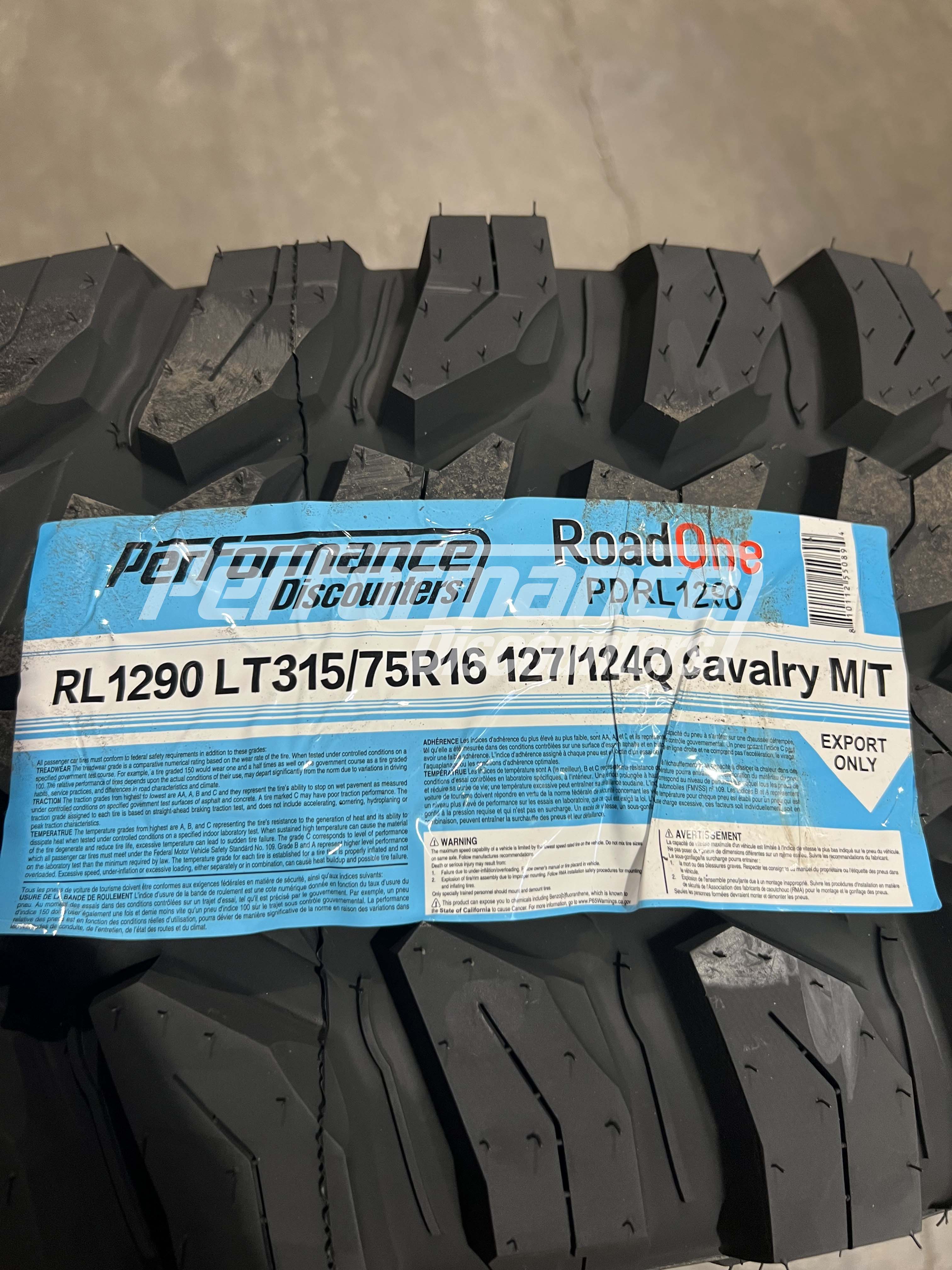 Roadone Cavalry M/T Mud Tire(s) 315/75R16 LRE BSW 127Q 3157516