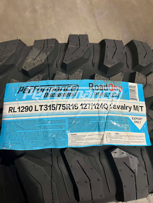 LT315/75R16 RoadOne Cavalry MT 127/124Q BW E/10 315 75 16 3157516