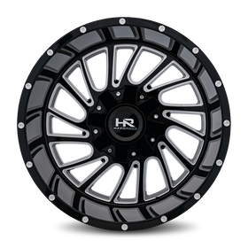 20x12 Hardrock Overdrive Gloss Black Milled 8x165.1 ET-51 wheel/rim
