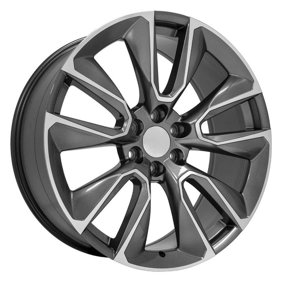 24" Replica Wheel CV32 Fits Chevrolet Silverado 1500 24x10 Gunmetal Wheel