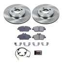 PowerStop OE Stock Replacement Low-Dust Ceramic Brake Pad and Rotor Kit