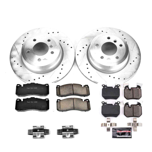PowerStop Z23 Daily Driver Carbon-Fiber Ceramic Brake Pad and Drilled & Slotted