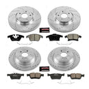PowerStop Z23 Daily Driver Carbon-Fiber Ceramic Brake Pad and Drilled & Slotted