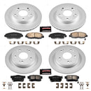 PowerStop Genuine Geomet Coated Rotor and Low-Dust Ceramic Brake Pad Kit