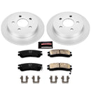 PowerStop Genuine Geomet Coated Rotor and Low-Dust Ceramic Brake Pad Kit