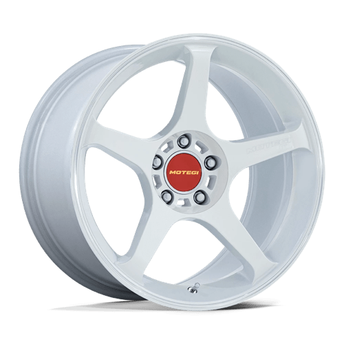 18X10.5 Motegi MR159 Battle V Matsuri White Pearl 5x114.3 ET35 Wheel Rim