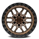 20x9 Arena Wheel Hustle Smoked Bronze Center Satin Black Lip 6x139.7 ET0 CB106.1