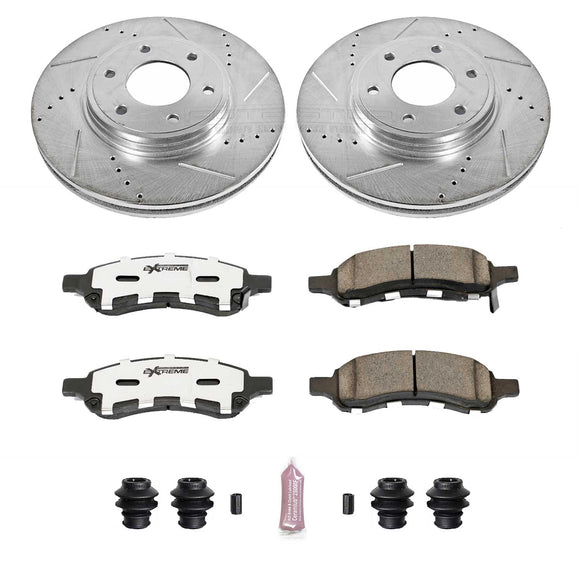 PowerStop Z26 Street Performance Ceramic Brake Pad and Drilled & Slotted Rotor K