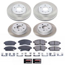 PowerStop Semi-Coated Rotor and Low-Dust Ceramic Brake Pad Kit