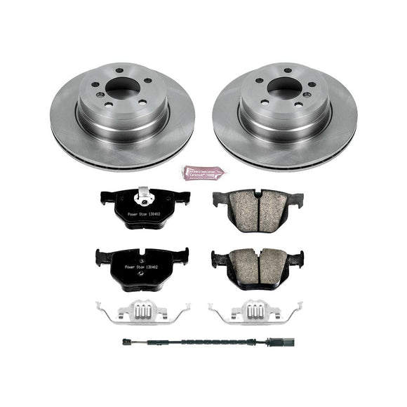 PowerStop OE Stock Replacement Low-Dust Ceramic Brake Pad and Rotor Kit