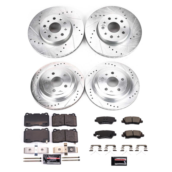PowerStop Z23 Daily Driver Carbon-Fiber Ceramic Brake Pad and Drilled & Slotted